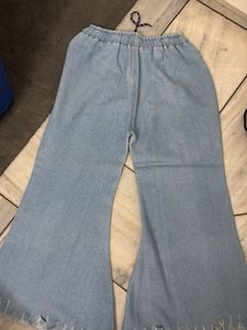 Light Wash Flared Denim Jeans