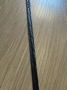 Slim Black Textured Belt