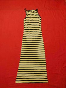 Calliope Yellow Black Striped Dress