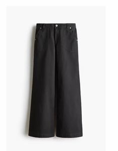 Classic Black Wide-Leg Trousers