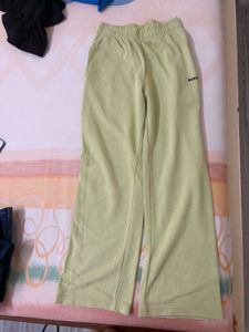 BurgerBae Lime Green Wide-Leg joggers