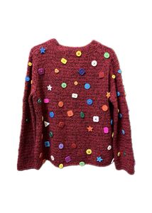 Unique Button Embellished Cardigan