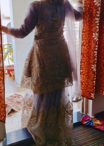 Lehnga Style Party Wear Dress
