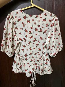 Floral Peplum Blouse