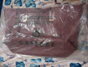 Caprese Maroon Tote Bag