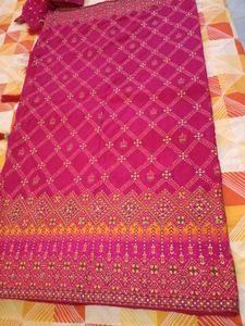 Vibrant Pink pashmina saare 💗