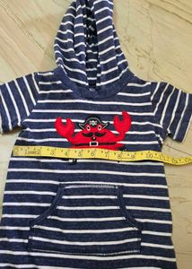 Striped Pirate Crab Romper