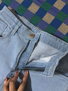 Light Blue Wide Leg Jeans