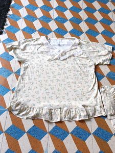 Cute Floral Pajama Set