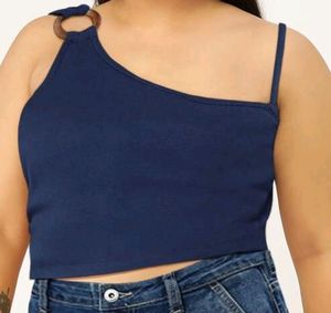 Blue Stylish Crop Top By Sassafras