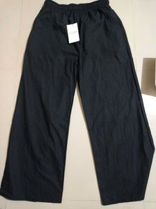 Savana Black Cotton Pants