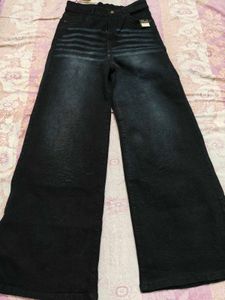 High-Waisted Wide Leg Jeans