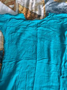 Teal Chikankari Embroidered Kurta