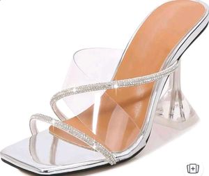 Sparkling Clear Strap Heels