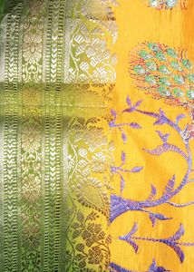multi colour saree