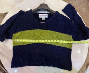 Striped Fuzzy Knit Sweater