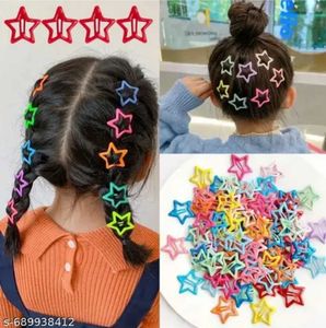 Viral Cute Star Hair Clips - Set of 12