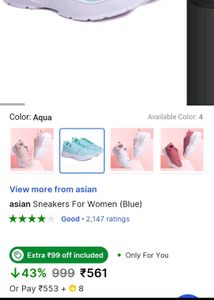 Stylish Blue Fashion Sneakers