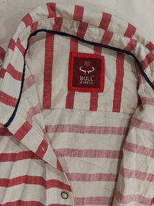Men's Striped Short Sleeve Shirt