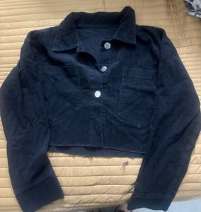 Summer Cropped Corduroy Jacket