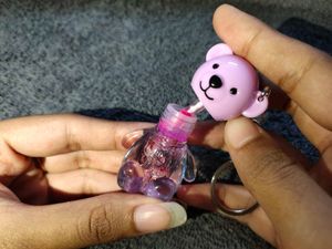 Cute Bear Lip Gloss Keychain (New)