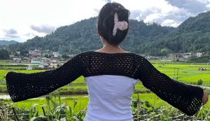 Crocheted Spiderweb Shrug