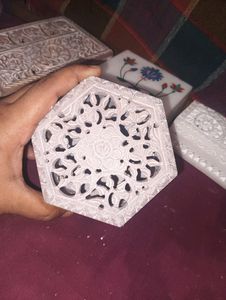 Soapstone jewellery box