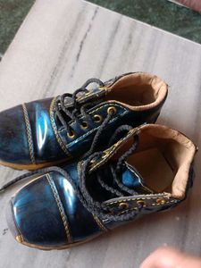 Cute Blue Lace-Up Shoes