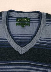 Striped V-Neck Sweater