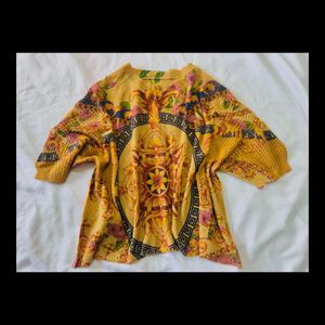 Floral Print Knit Sweater