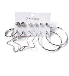 Fashion Earrings Set of 6