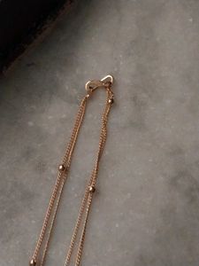 Elegant Double Layered Heart Necklace