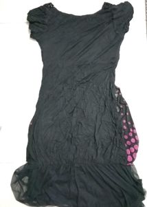 Chic Black Polka Dot Dress