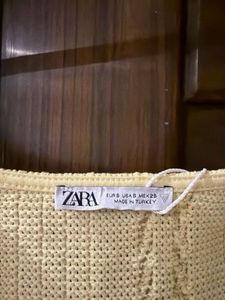 Yellow Ruffle Knit Top