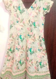 Floral Print V-Neck Dress