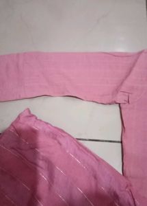 Pink Embroidered Kurta Set with Pants