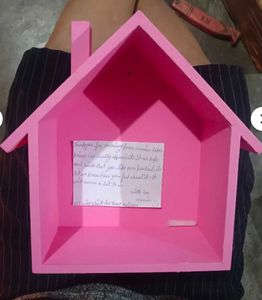 Cute Pink House Shelf