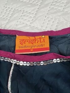 3 piece Maroon and Charcoal Kurta Set with Dupatta