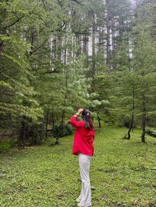 Sassafras Red Oversized Cotton Shirt