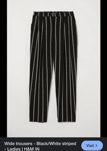 H&amp;M Pinstripe Wide Leg Pants