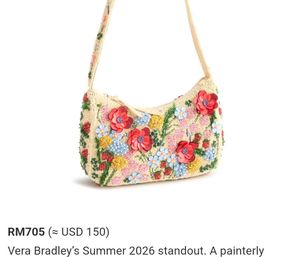 replica of Vera Bradley Mini Roxbury
