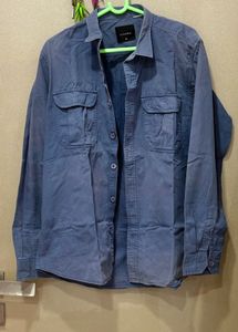 Blue Casual Men's Shirt