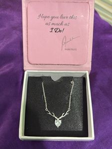 Deer Antler Heart Necklace