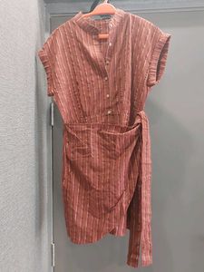 Striped Casual Shirt Dress