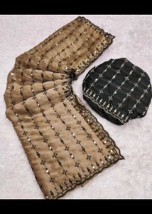 Embroidered Saree with Blouse Piece