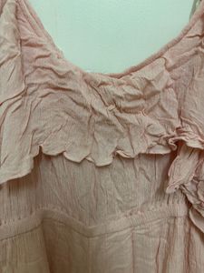 Cold Shoulder Stalk Buy Love  Pink Jumpsuit