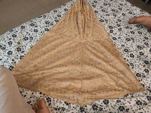 Elegant Beige Embroidered Hijab