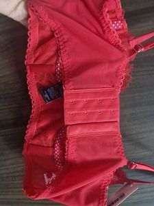 marks and spencer  Vibrant Red Lace Bra
