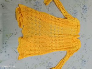 Yellow Wool Shrug
