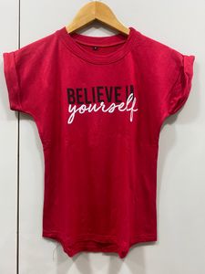 Women’s Red Printed T-shirt